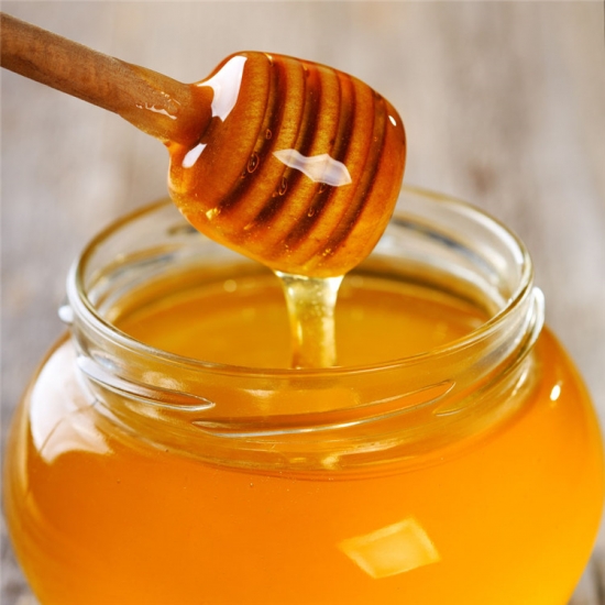 100% pur miel de fleurs sauvages naturelles couleur ambre doré 